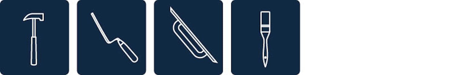 Reparation af huller i mursten Reparation af huller i mursten